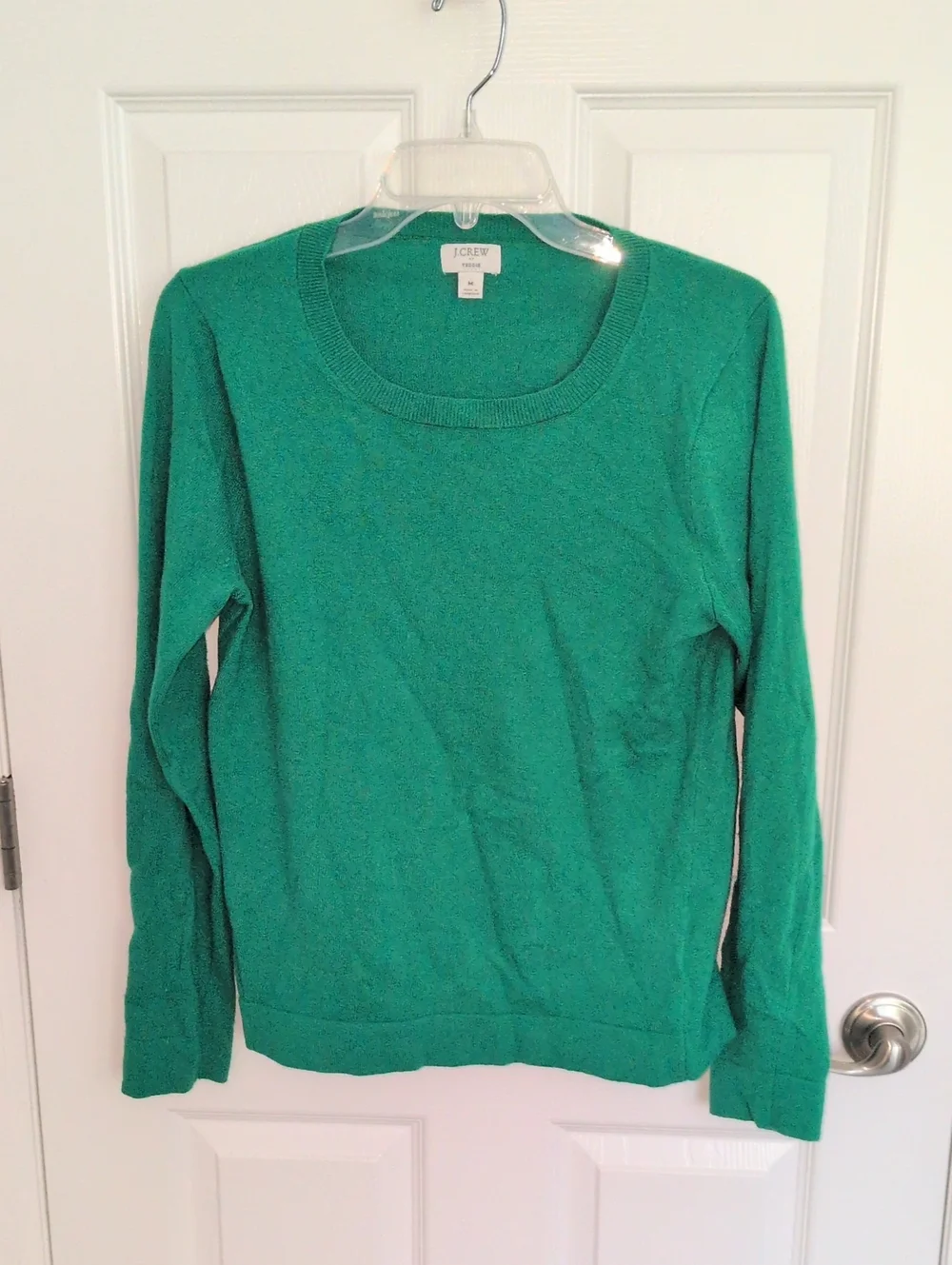 J Crew Teddie Pullover Wool Blend Sweater - Green - M
